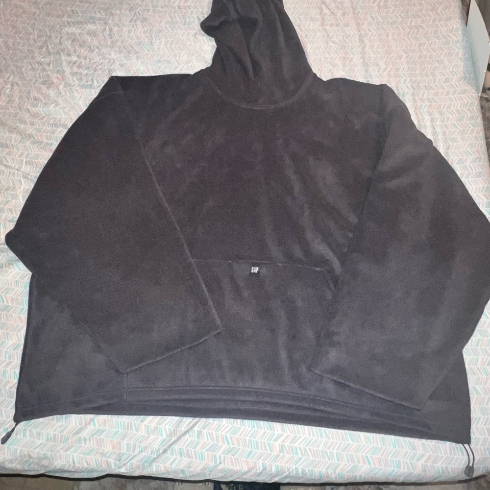 *NEW* YZY GAP Balenciaga Polar Fleece Padded Hoodie - Dark Grey